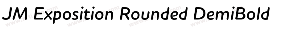 JM Exposition Rounded DemiBold字体转换
